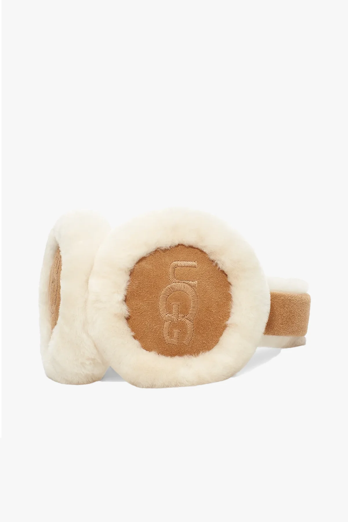 Woman's Sheepskin Embroidery Earmuff - Image 2