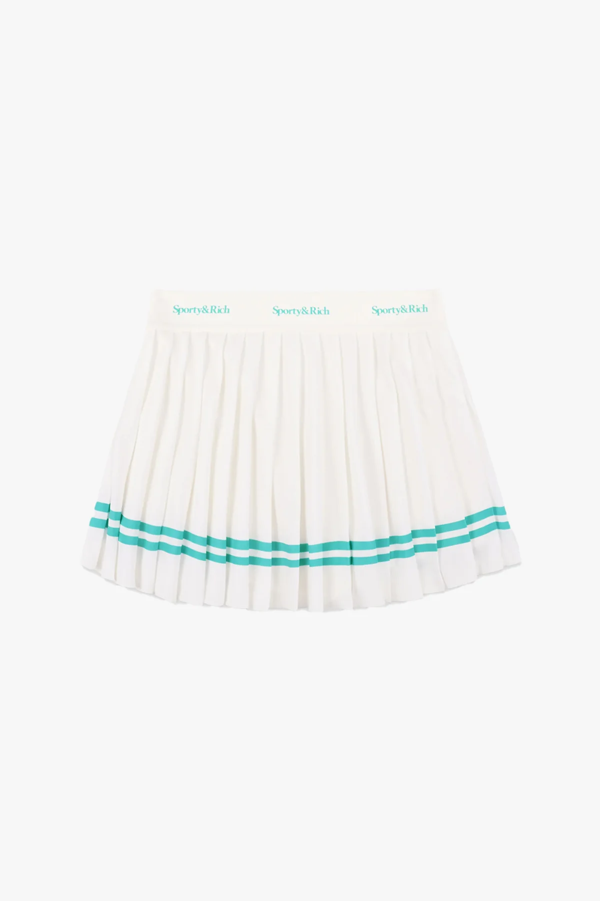 Serif Logo Pleated Skirt