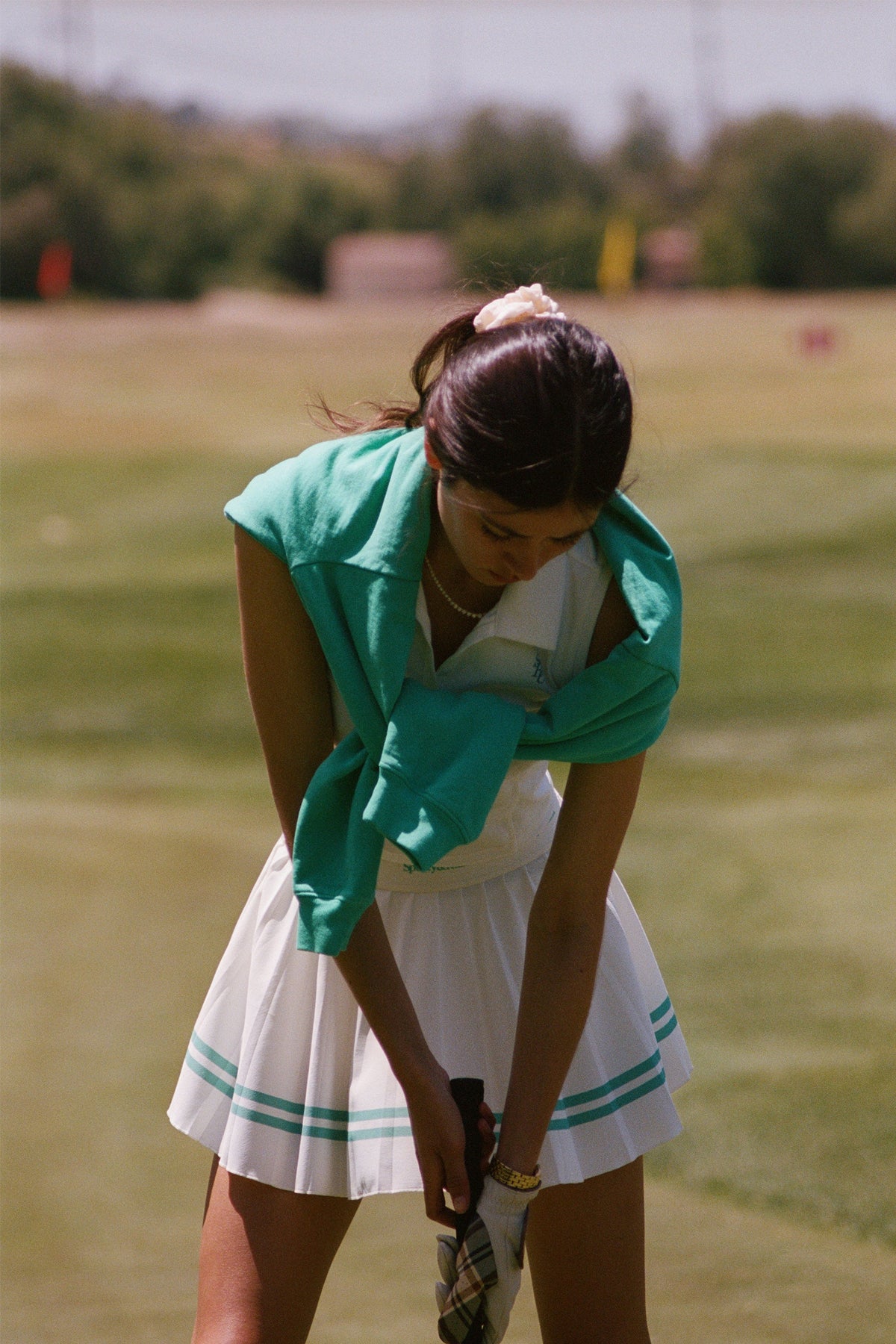 Serif Logo Pleated Skirt - Image 4