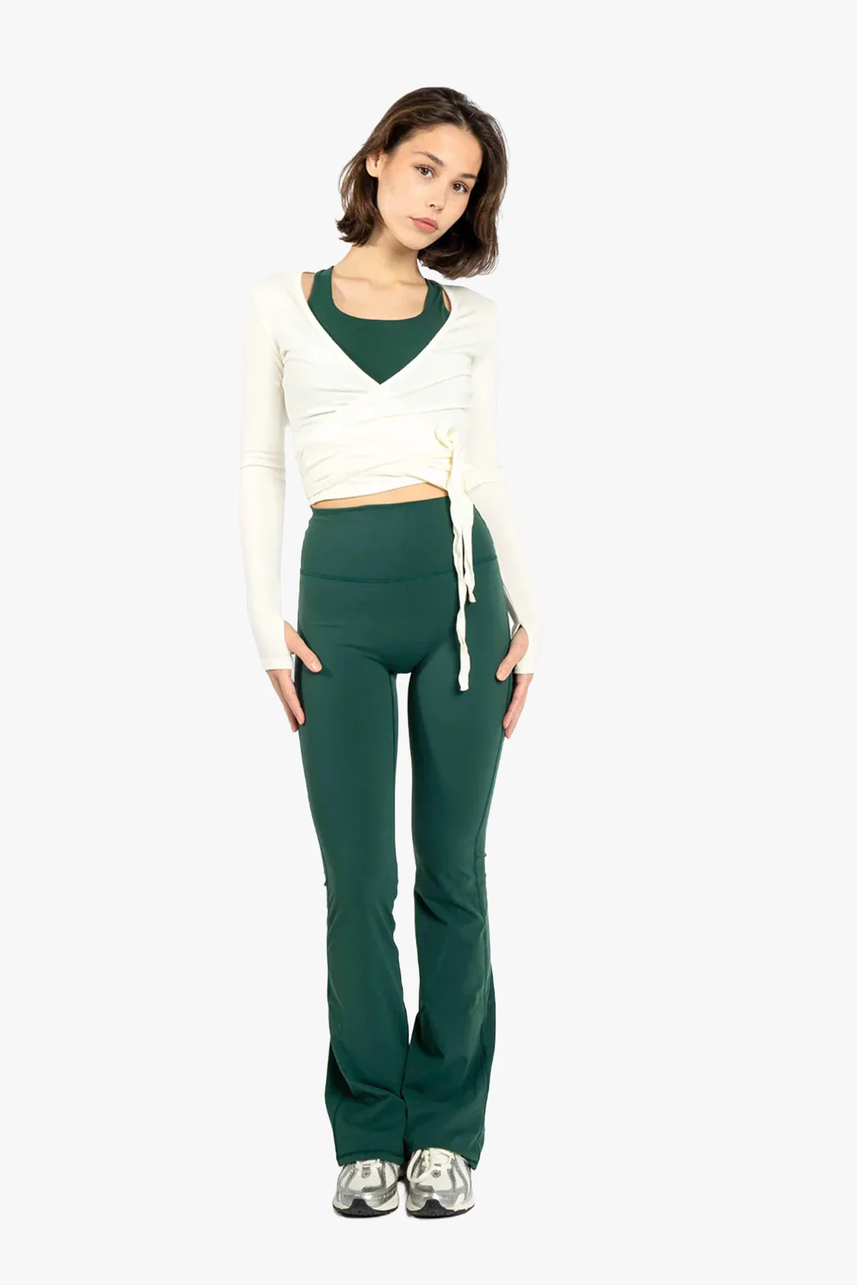 Flare tights Green Long - Image 2
