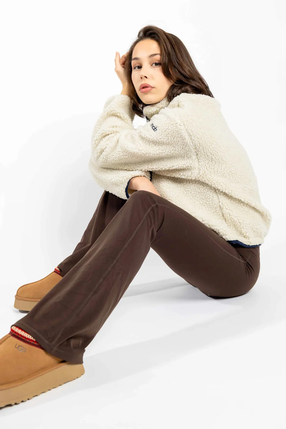 Flare tights Brown - Image 2