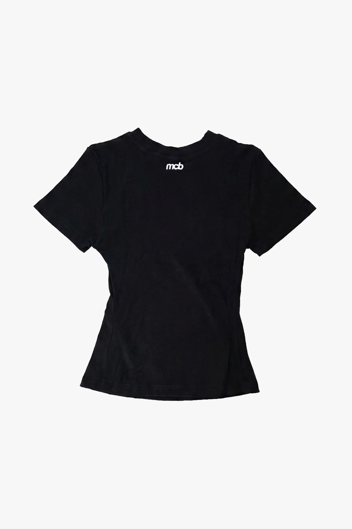 Ribbed T-shirt Black - Image 3